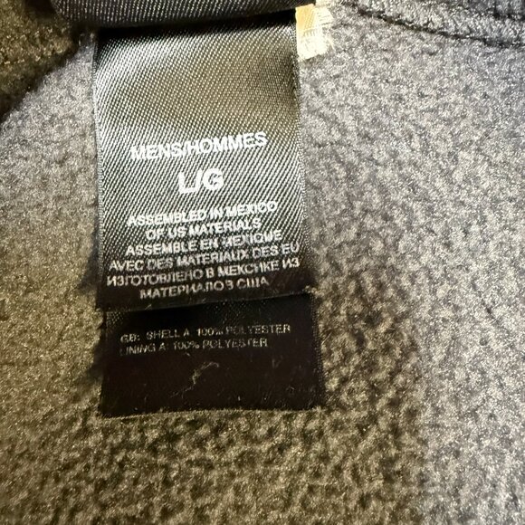 The North Face Men’s Full Zip Fleece Jacket Large Gray EUC - Picture 6 of 11